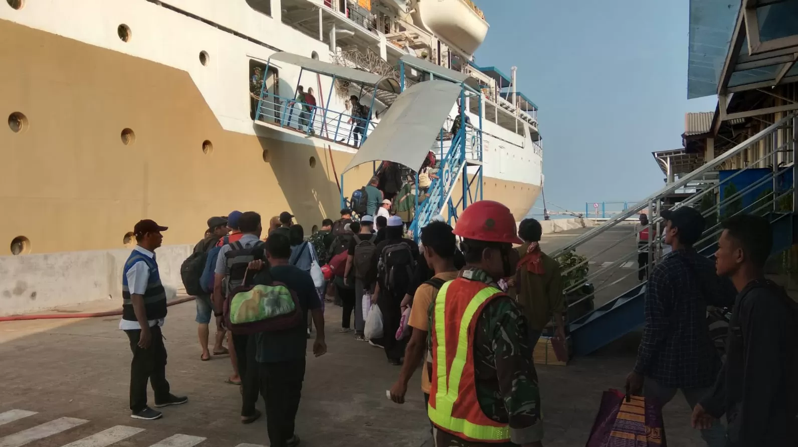 Posko Mudik Pelabuhan Tanjung Mas