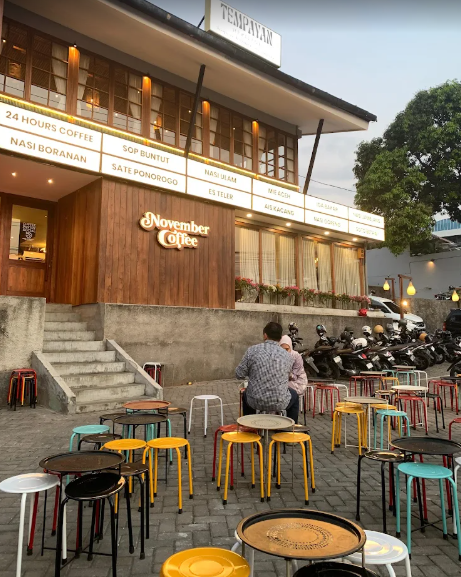 outdoor november coffe