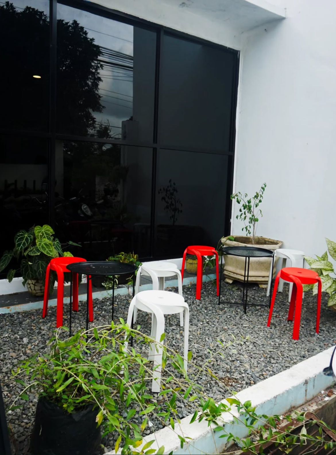 outdoor bricks space